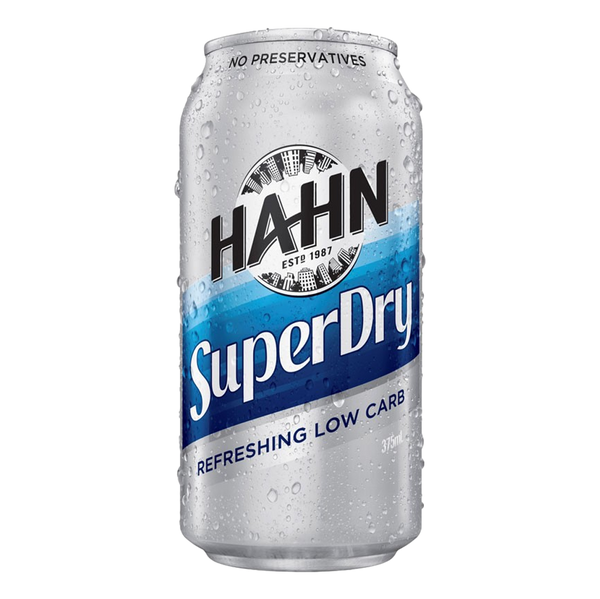 Hahn Super Dry Lager 375ml Can Case of 24 - Camperdown Cellars