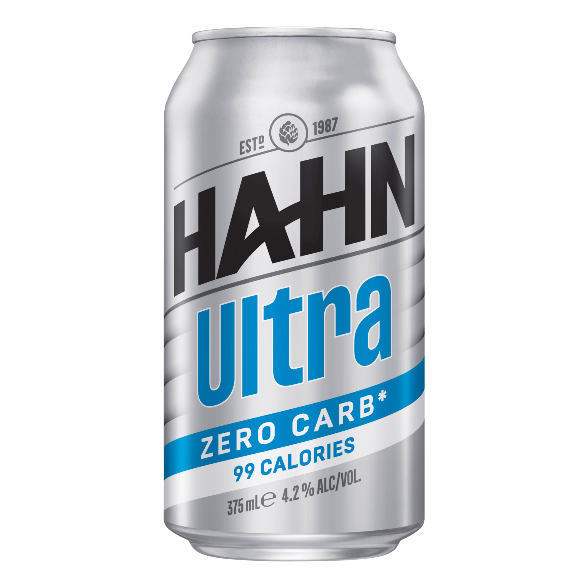 Hahn Ultra ZERO CARB Lager 4.2% 375ml Can Single
