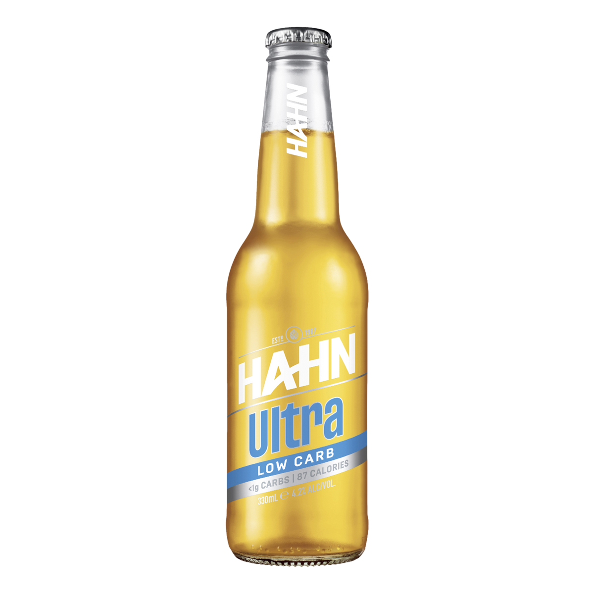 Hahn Ultra Low Carb Lager 330ml Bottle Single