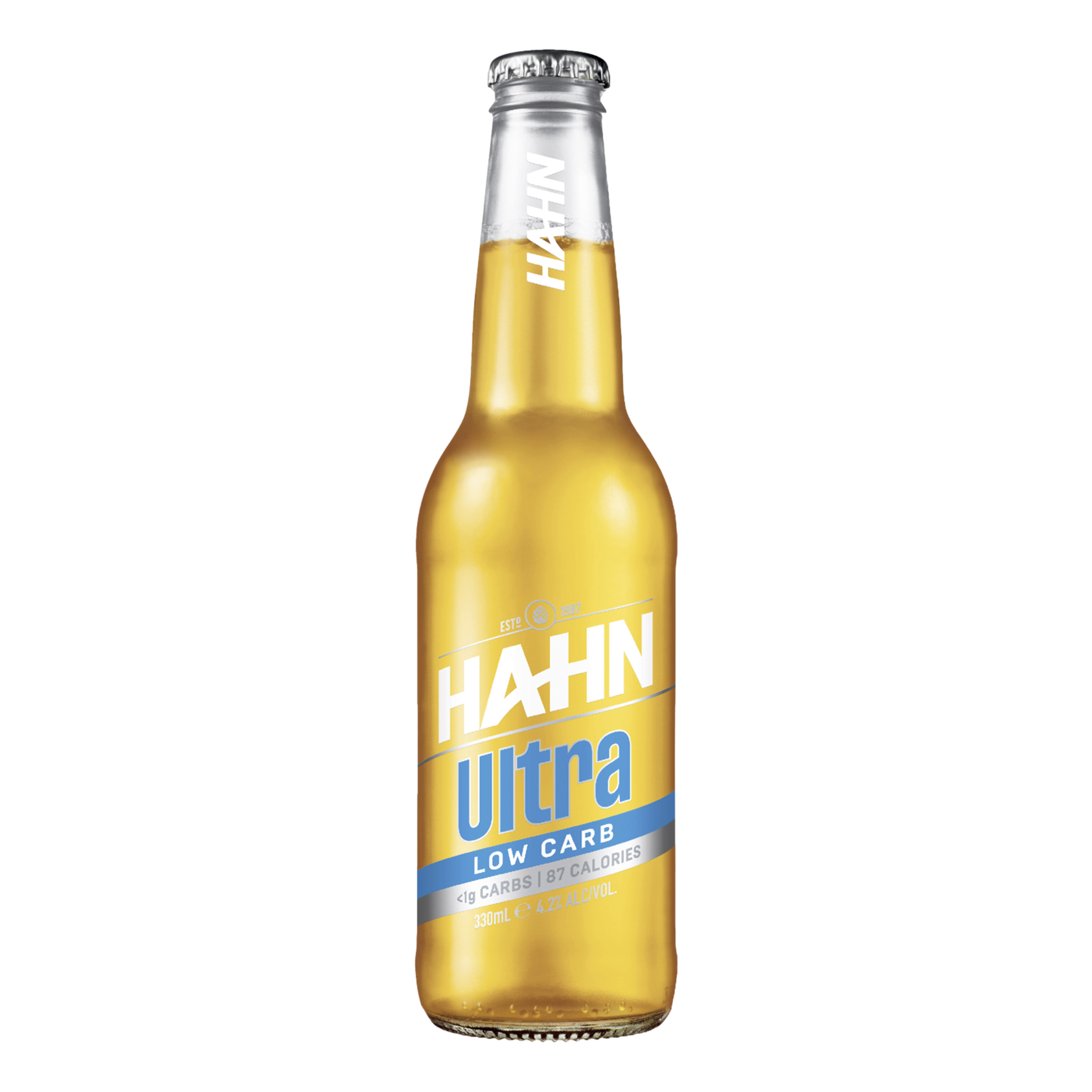 Hahn Ultra Low Carb Lager 330ml Bottle Single