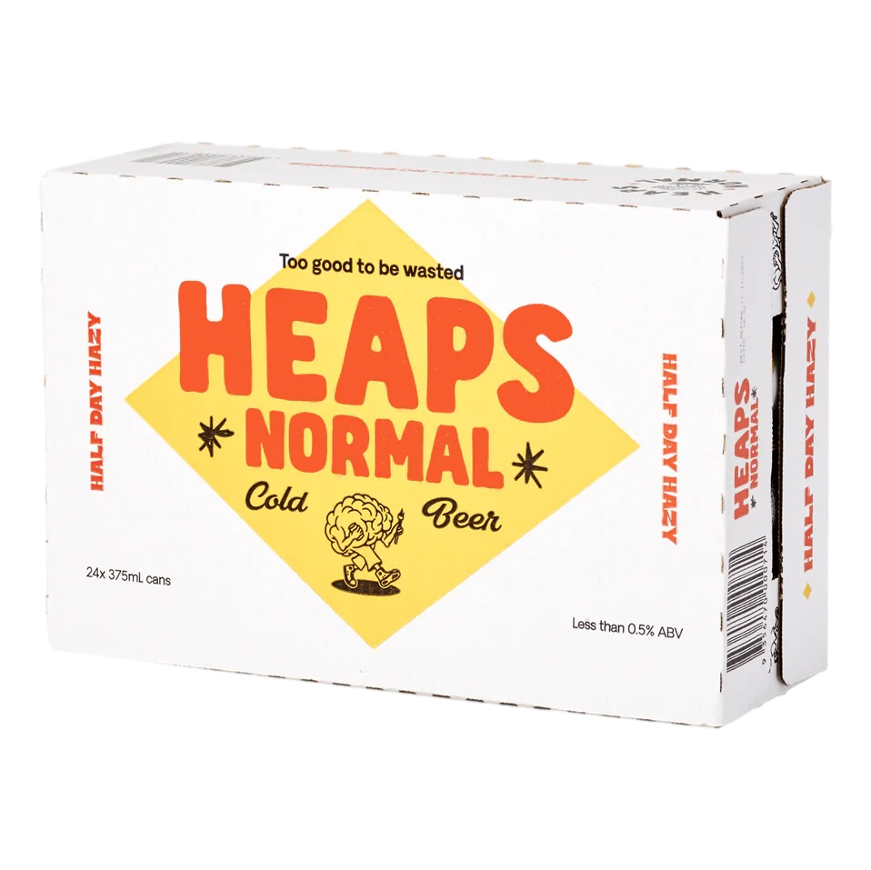 Heaps Normal Half Day Hazy Pale Ale Non-Alc 375ml Can Case of 24