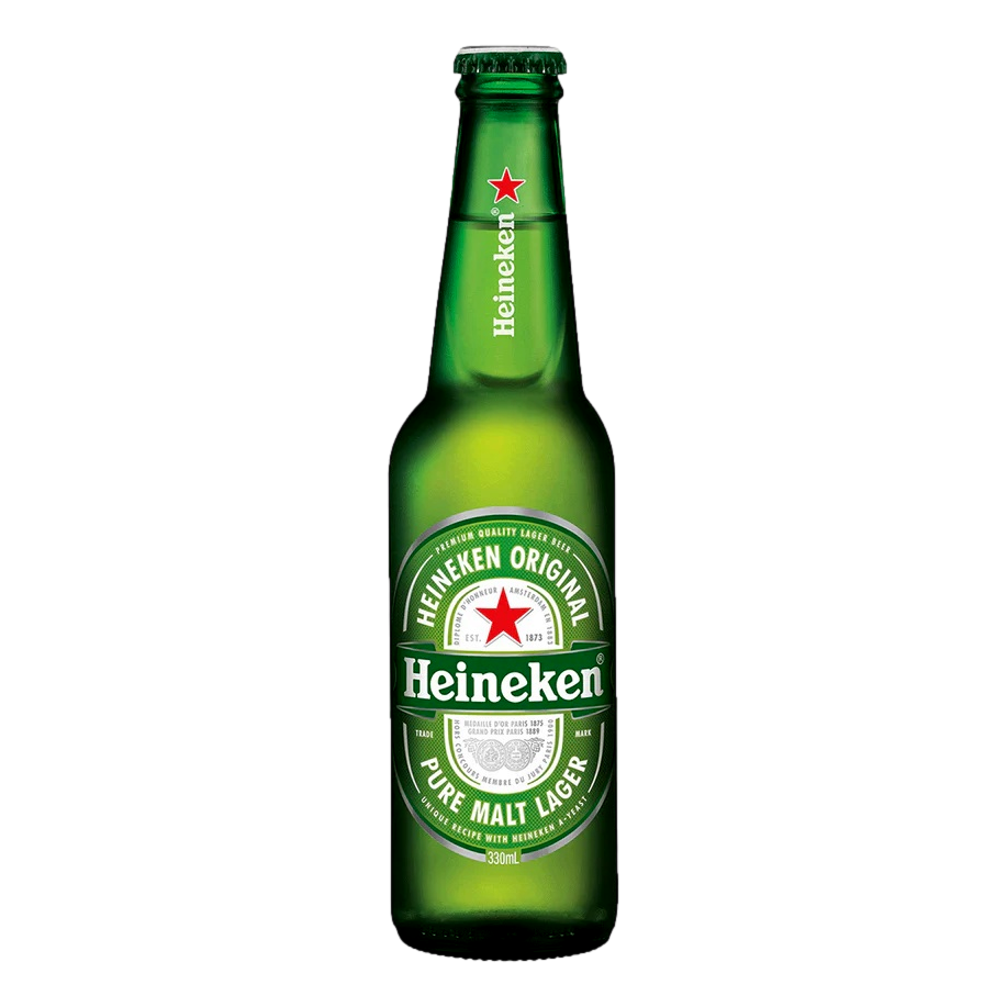 Heineken Original Lager 330ml Bottle Case of 24