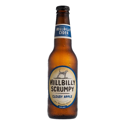 Hillbilly Scrumpy Cloudy Apple Cider 330ml Bottle 4 Pack