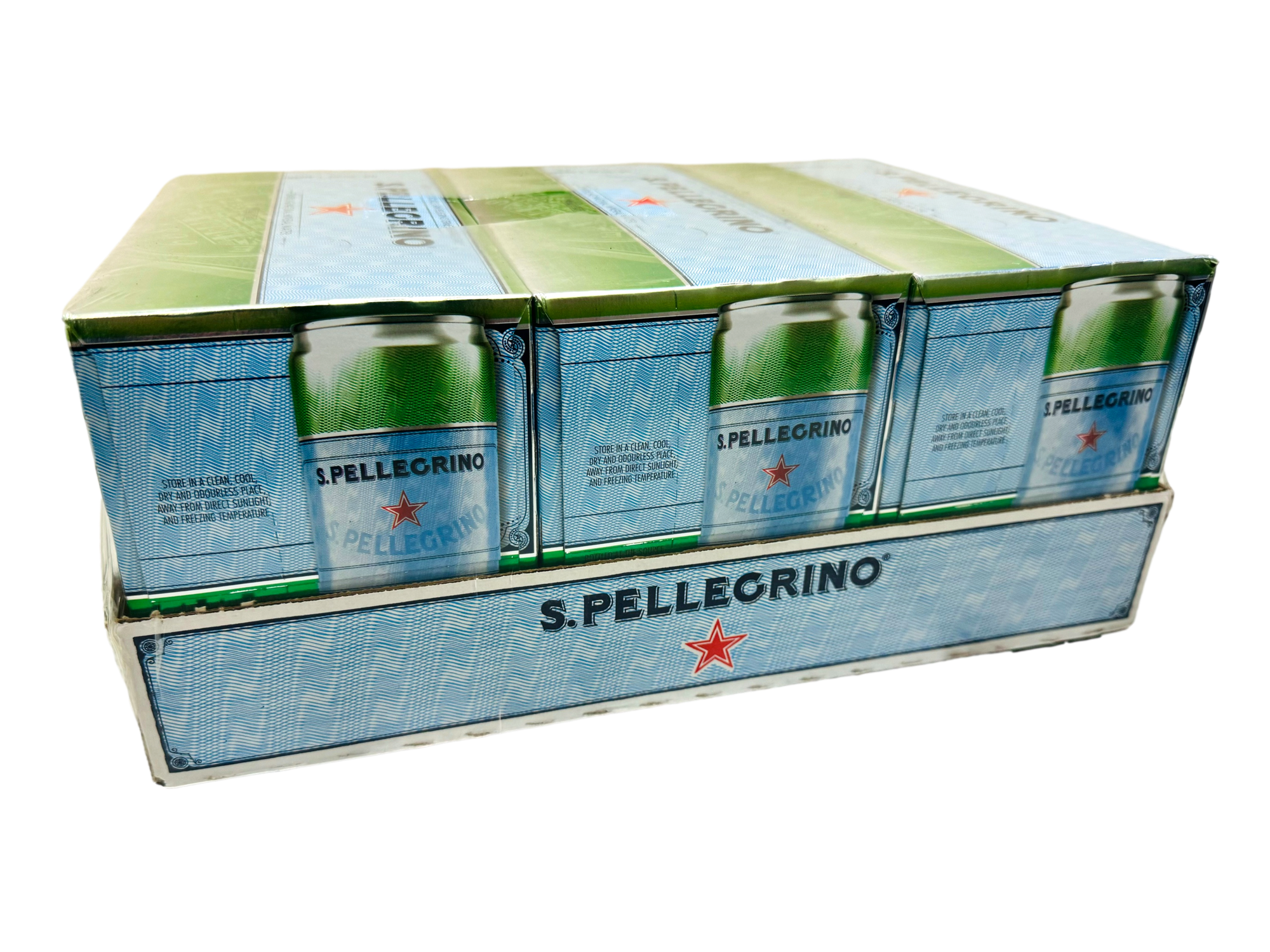 San Pellegrino Sparkling Mineral Water 330ml Can Case of 24