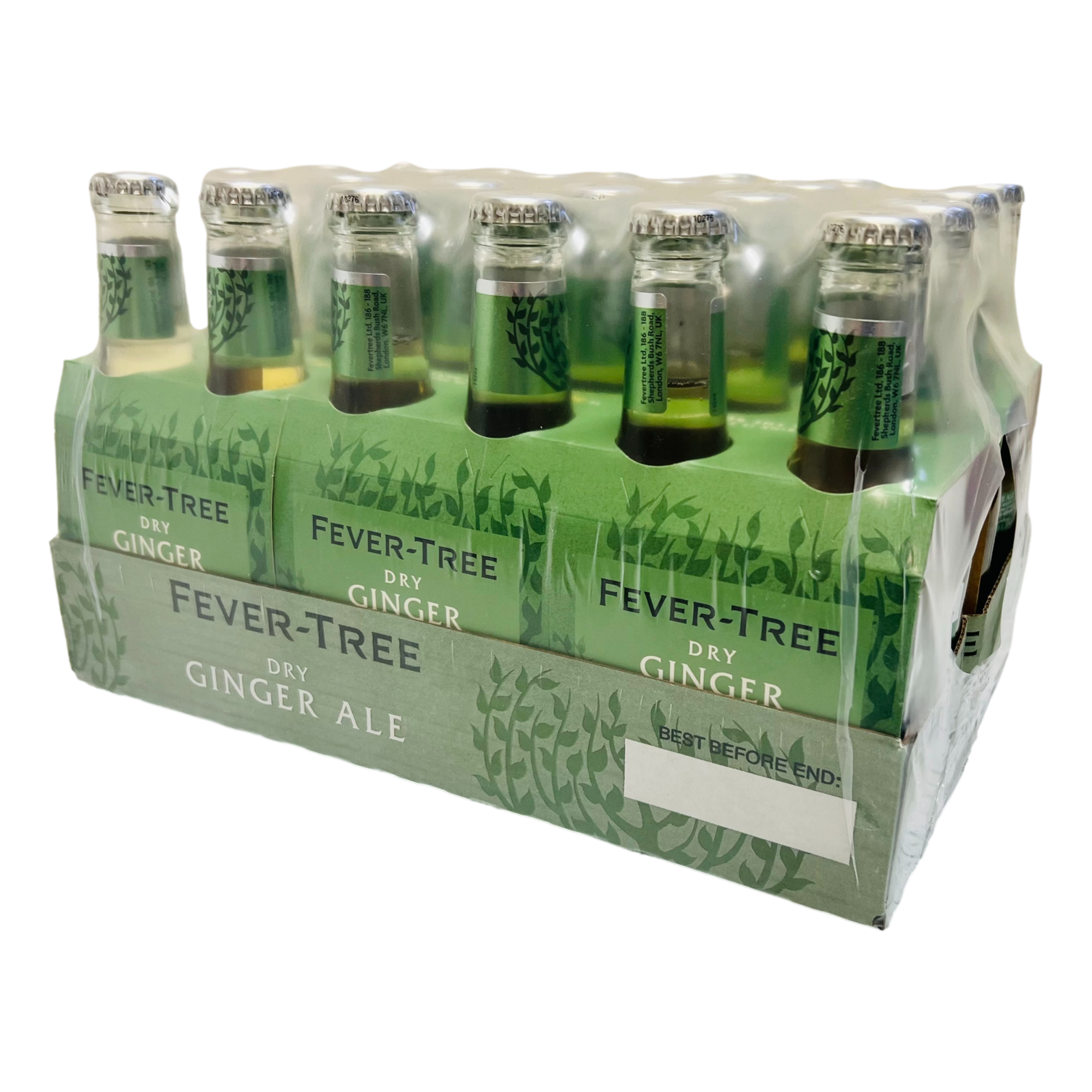 Fever Tree Premium Dry Ginger Ale 200ml Bottle Case of 24