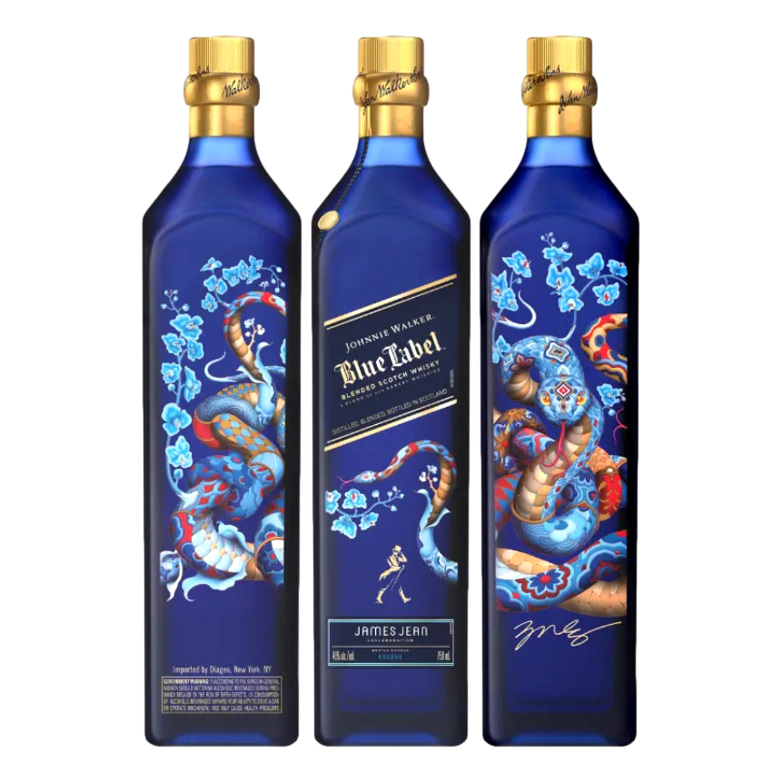 Johnnie Walker Blue Label Blended Scotch Whisky Year of The Snake x James Dean Limited Edition 750ml