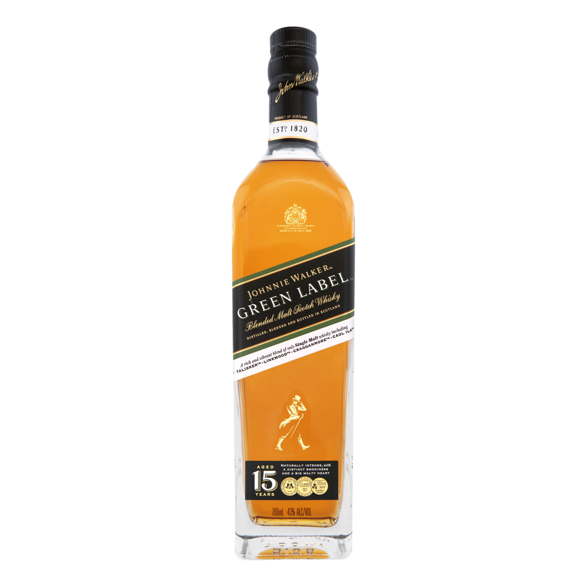 Johnnie Walker Green Label Blended Scotch Whisky 15YO 700ml