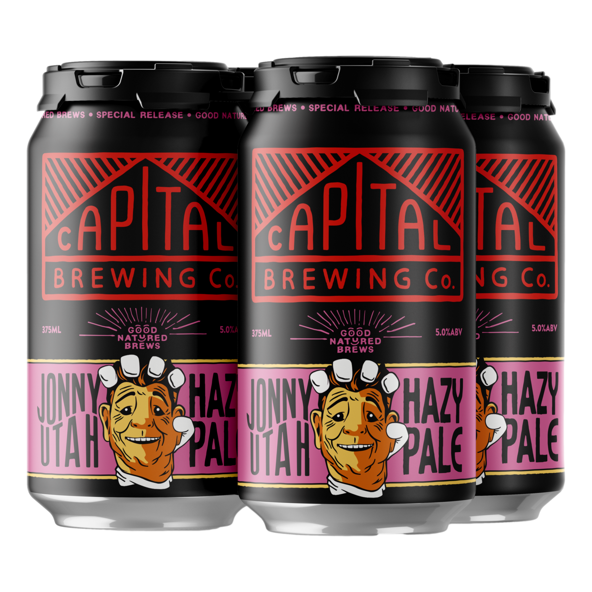 Capital Brewing Jonny Utah Hazy Pale Ale 375ml Can 4 Pack