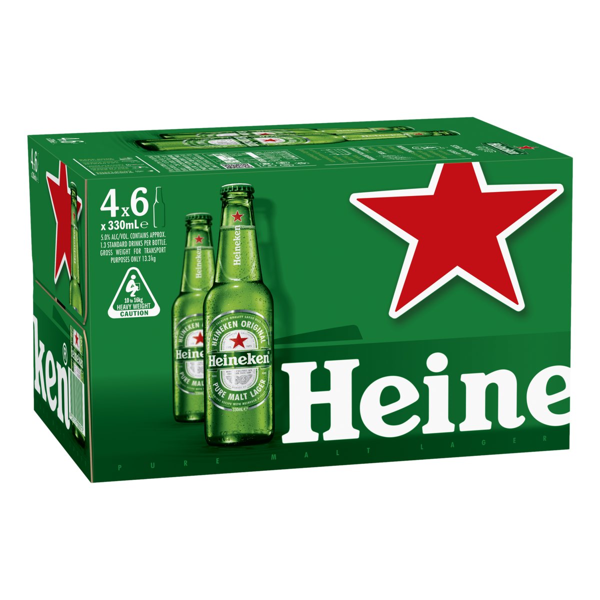 Heineken Original Lager 330ml Bottle Case of 24