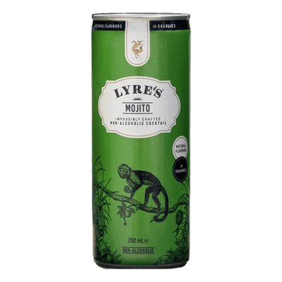 Lyre's Mojito Non Alcoholic Cocktail 250ml Can 4 Pack