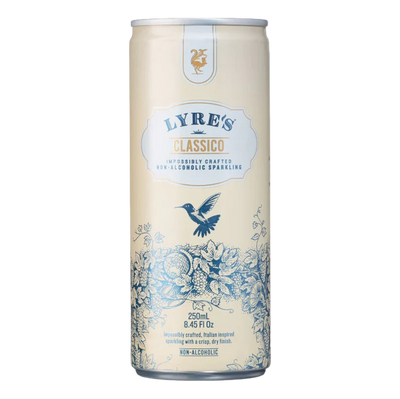 Lyre's Classico Non-Alcoholic Sparkling 250ml Can 4 Pack
