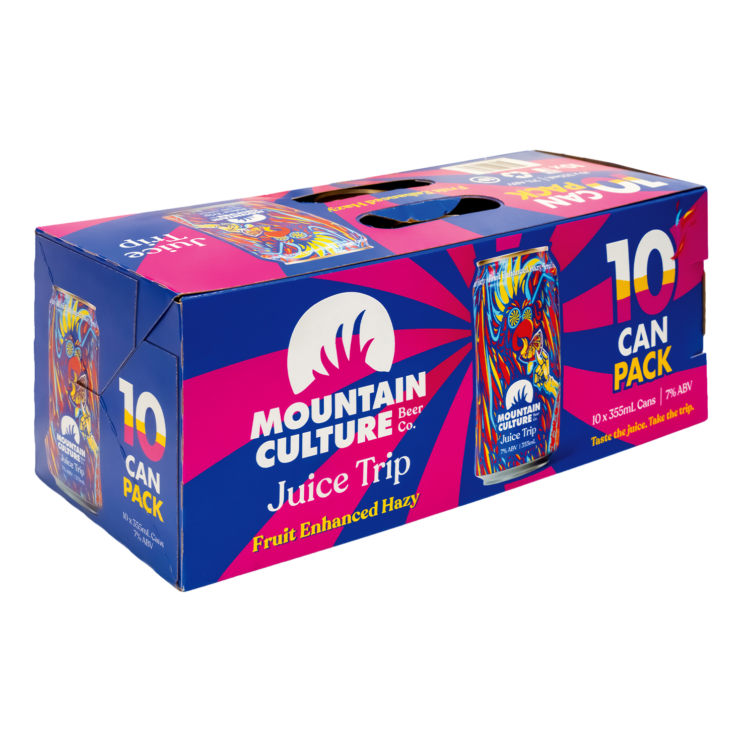 Mountain Culture Juice Trip Fruit Enhanced Hazy Pale Ale 7% 355ml Can 10 Pack - Camperdown Cellars
