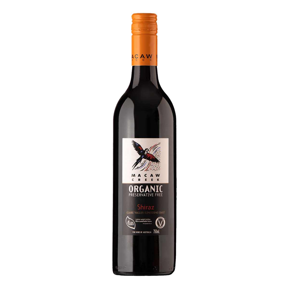 Macaw Creek Organic Preservative Free Shiraz