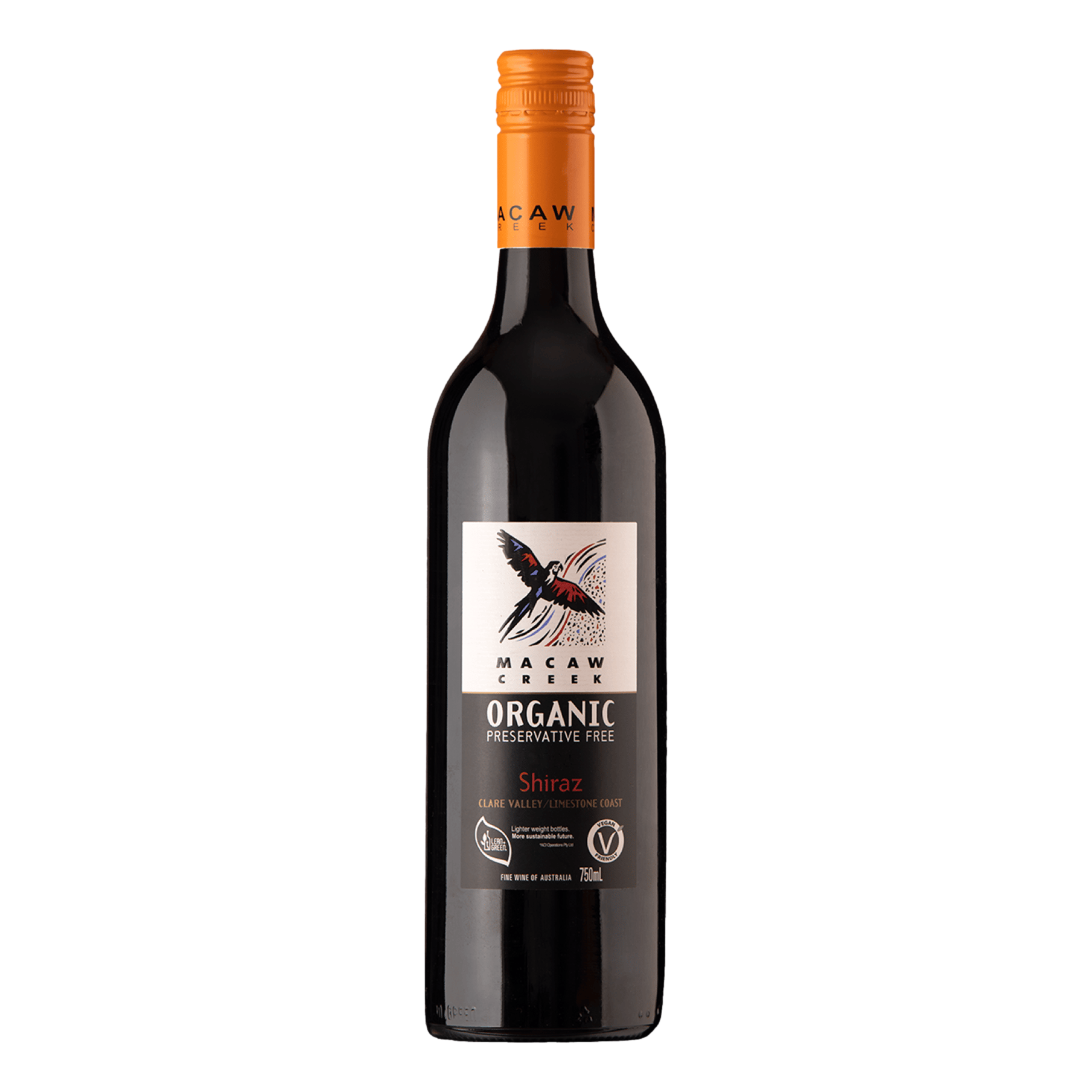 Macaw Creek Organic Preservative Free Shiraz