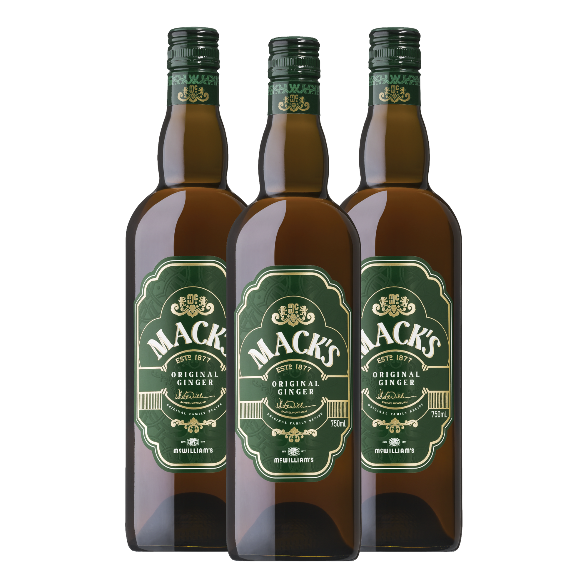 Mack's Original Green Ginger Wine - 3 Pack