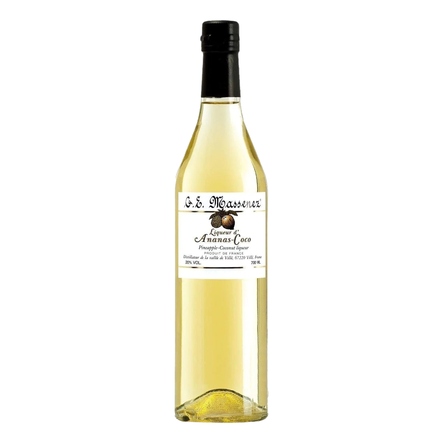 Massenez Liqueur de Ananas-Coco Pineapple & Coconut Liqueur 700ml