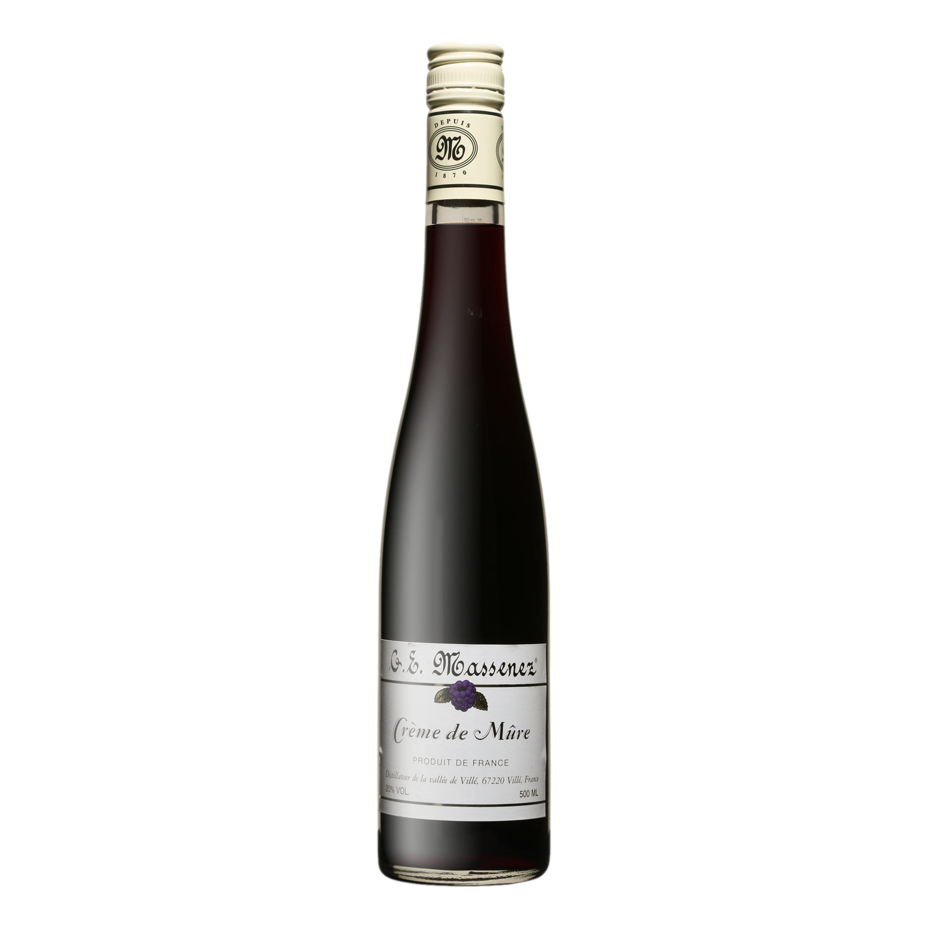 Massenez Creme de Mure Blackberry Liqueur 500ml