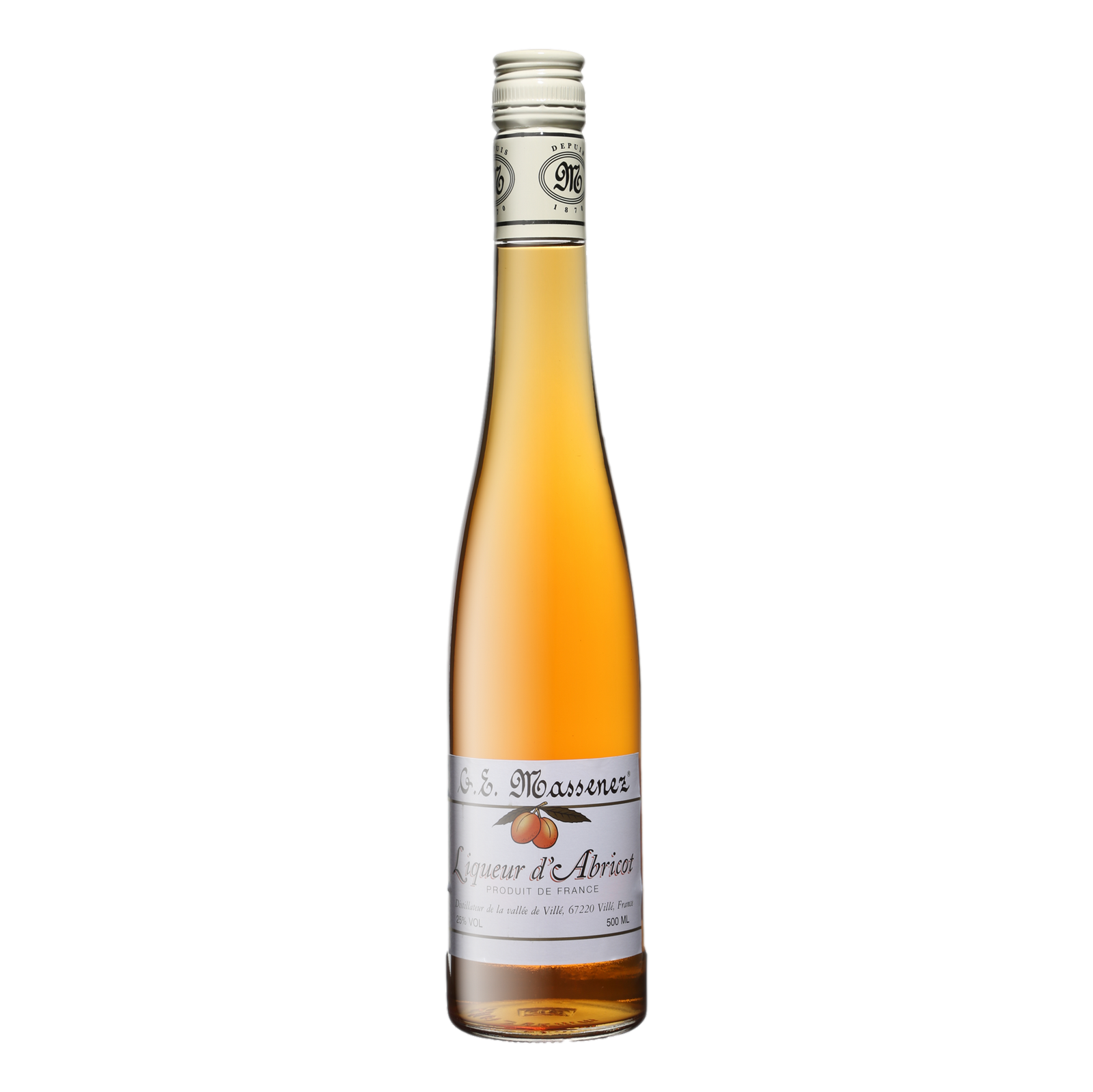 Massenez Liqueur d'Abricot Apricot Liqueur 500ml