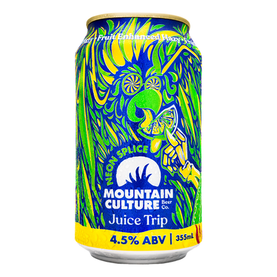 Mountain Culture Juice Trip Neon Splice Hazy Pale Ale 4.5% 355ml Can Case of 16