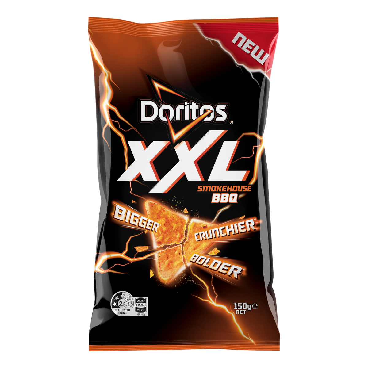 Doritos XXL Smokehouse BBQ Corn Chips 150g