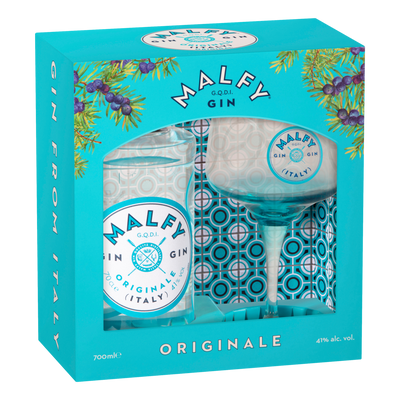 Malfy Originale Gin 700ml + Glass Gift Pack