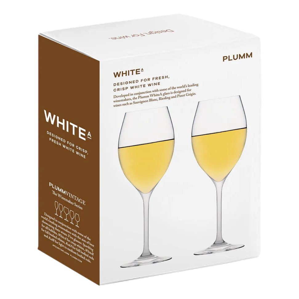 Plumm Glassware Vintage White-A Wine 2 Pack