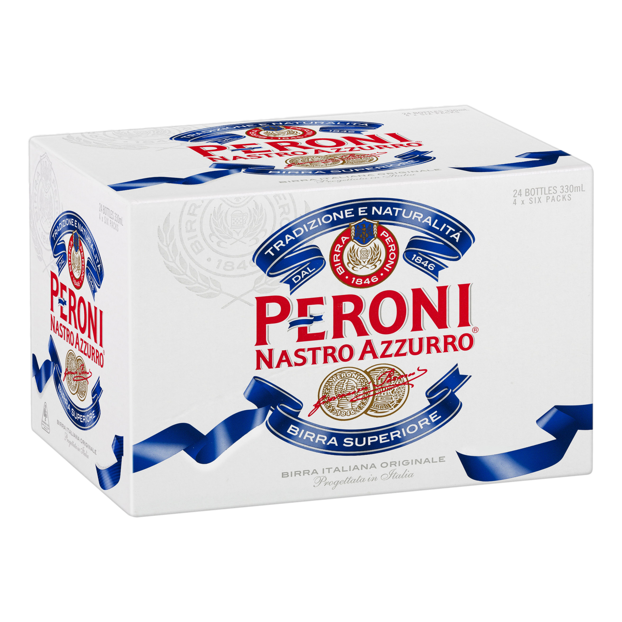 Peroni Nastro Azzurro Lager 330ml Bottle Case of 24