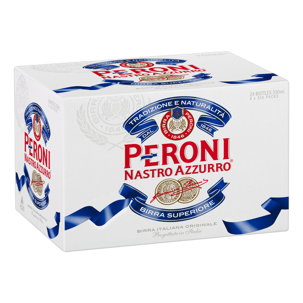 Peroni Nastro Azzurro Lager 330ml Bottle Case of 24 - Camperdown Cellars