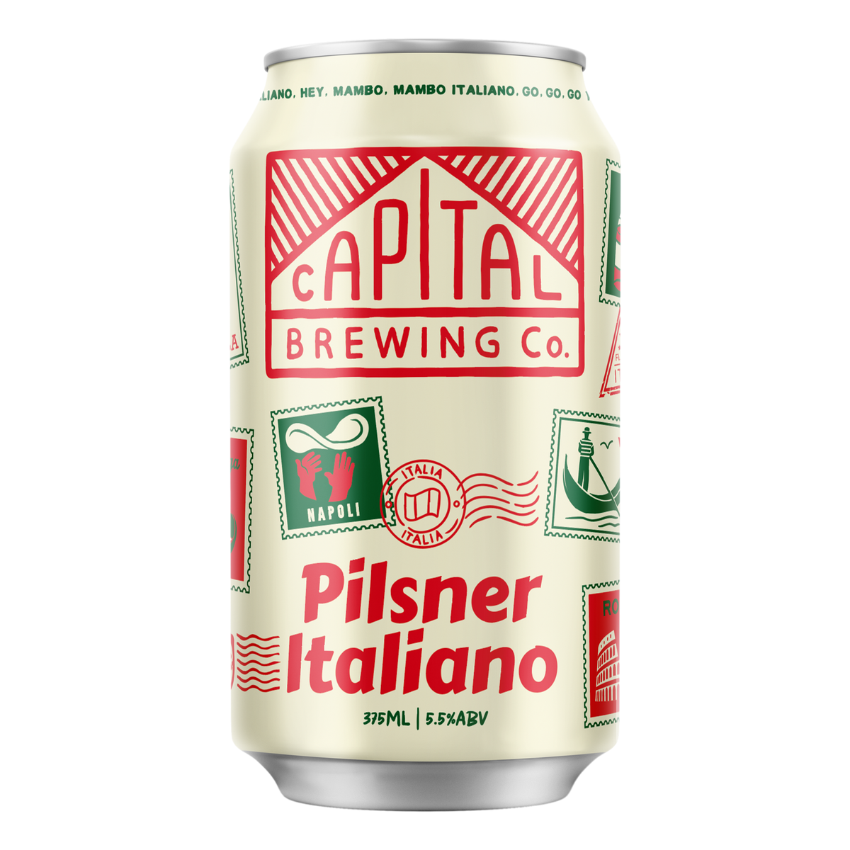 Capital Brewing Co. Pilsner Italiano 375ml Can Case of 16