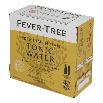 Fever Tree Premium Indian Tonic Water 500ml Bottle Case of 8