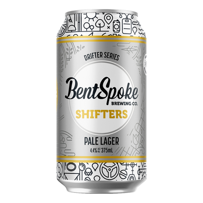 BentSpoke Shifters Pale Lager 4.4% 375ml Can Case of 16