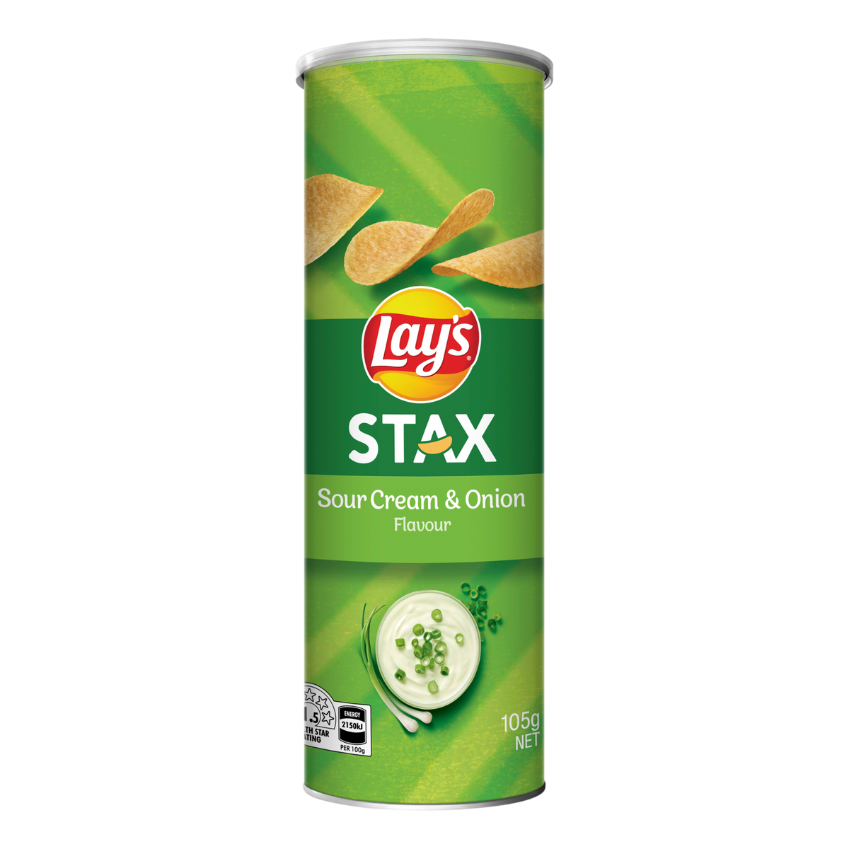 Lay's Stax Sour Cream & Onion Snack 105g