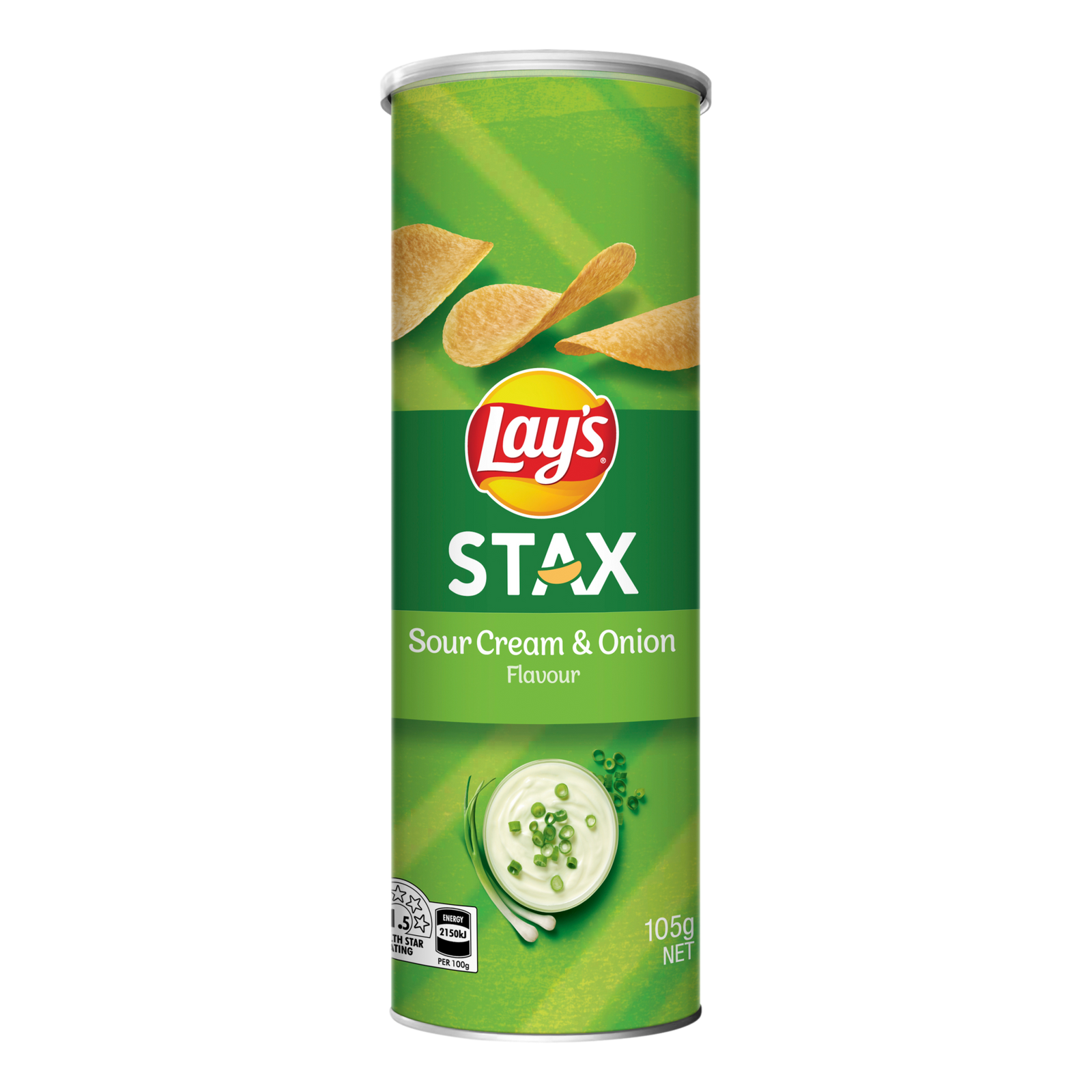Lay's Stax Sour Cream & Onion Snack 105g