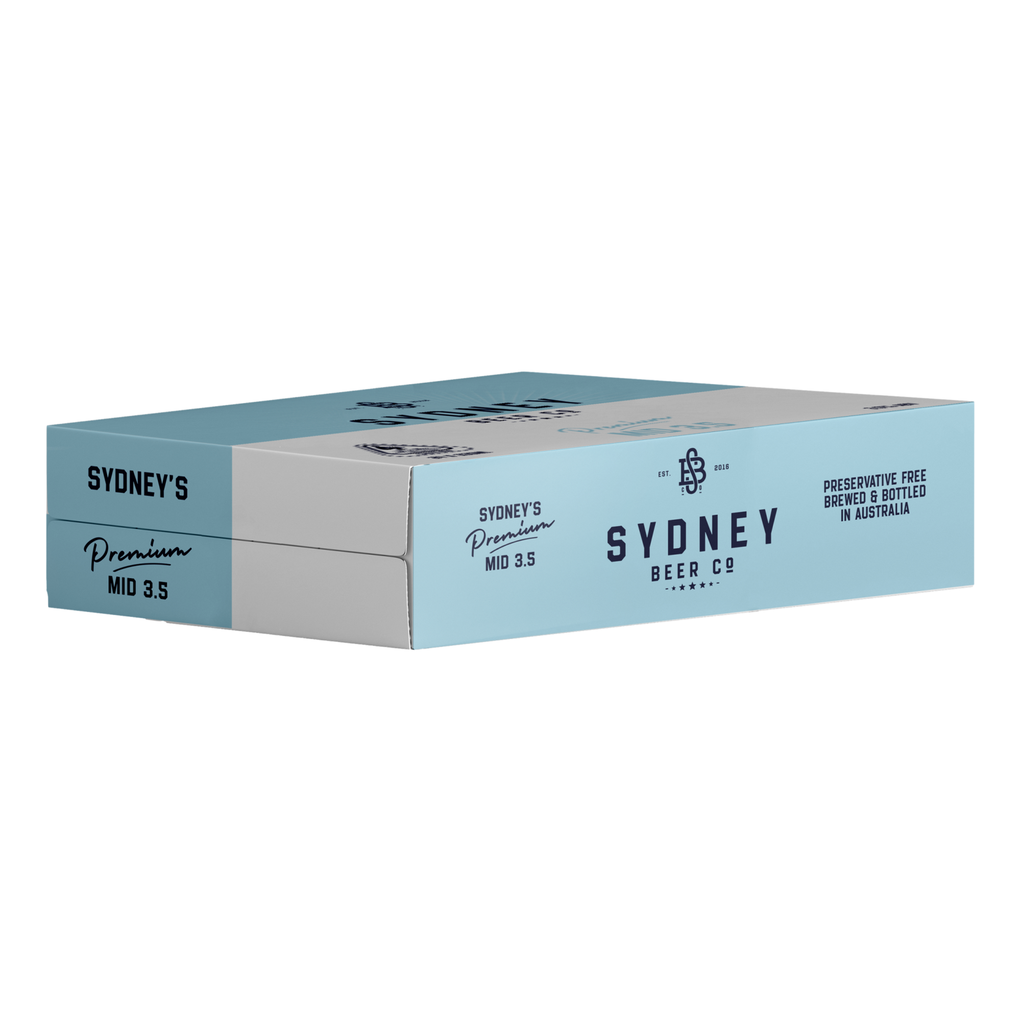 Sydney Beer Co. Mid-Strength Lager 3.5% 330ml Can Case of 24