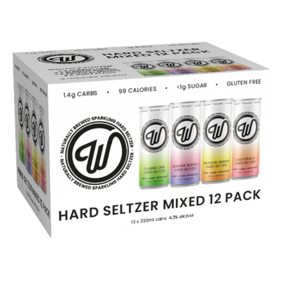 Wayward W Hard Seltzer Mixed 330ml Can 12 Pack