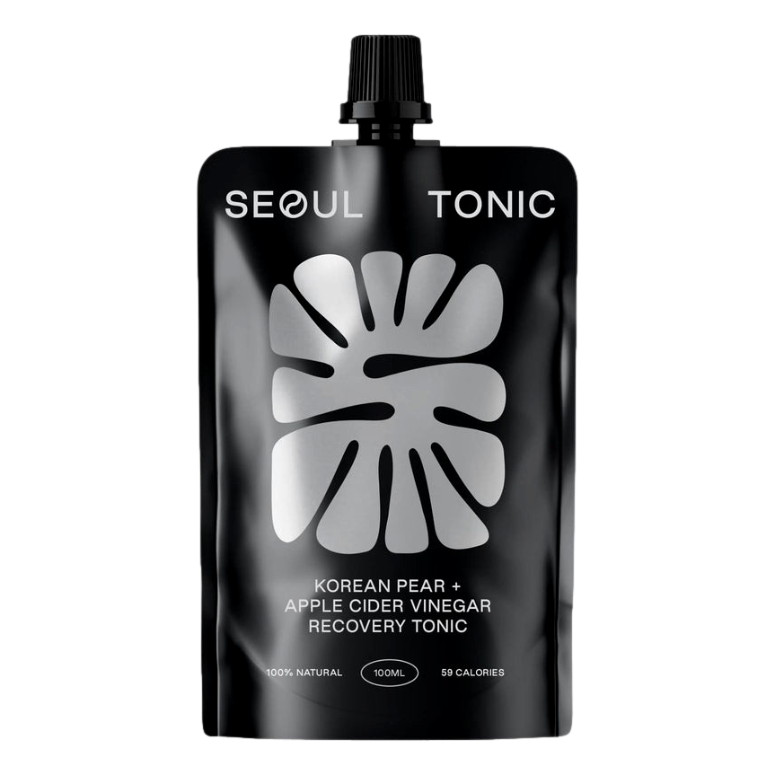 Seoul Tonic Korean Pear + Apple Cider Vinegar Recovery Tonic 100ml Pouch 4 Pack