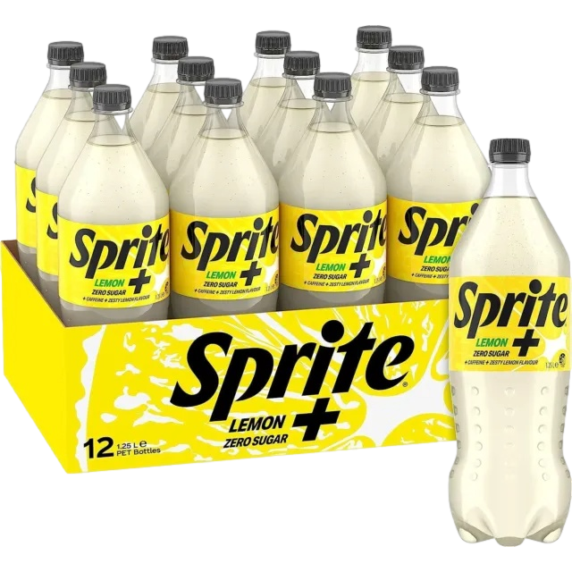 Sprite Lemon Plus Zero Sugar 1.25L Bottle Case of 12