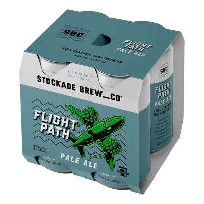 Stockade Flight Path Pale Ale 375ml Can 4 Pack