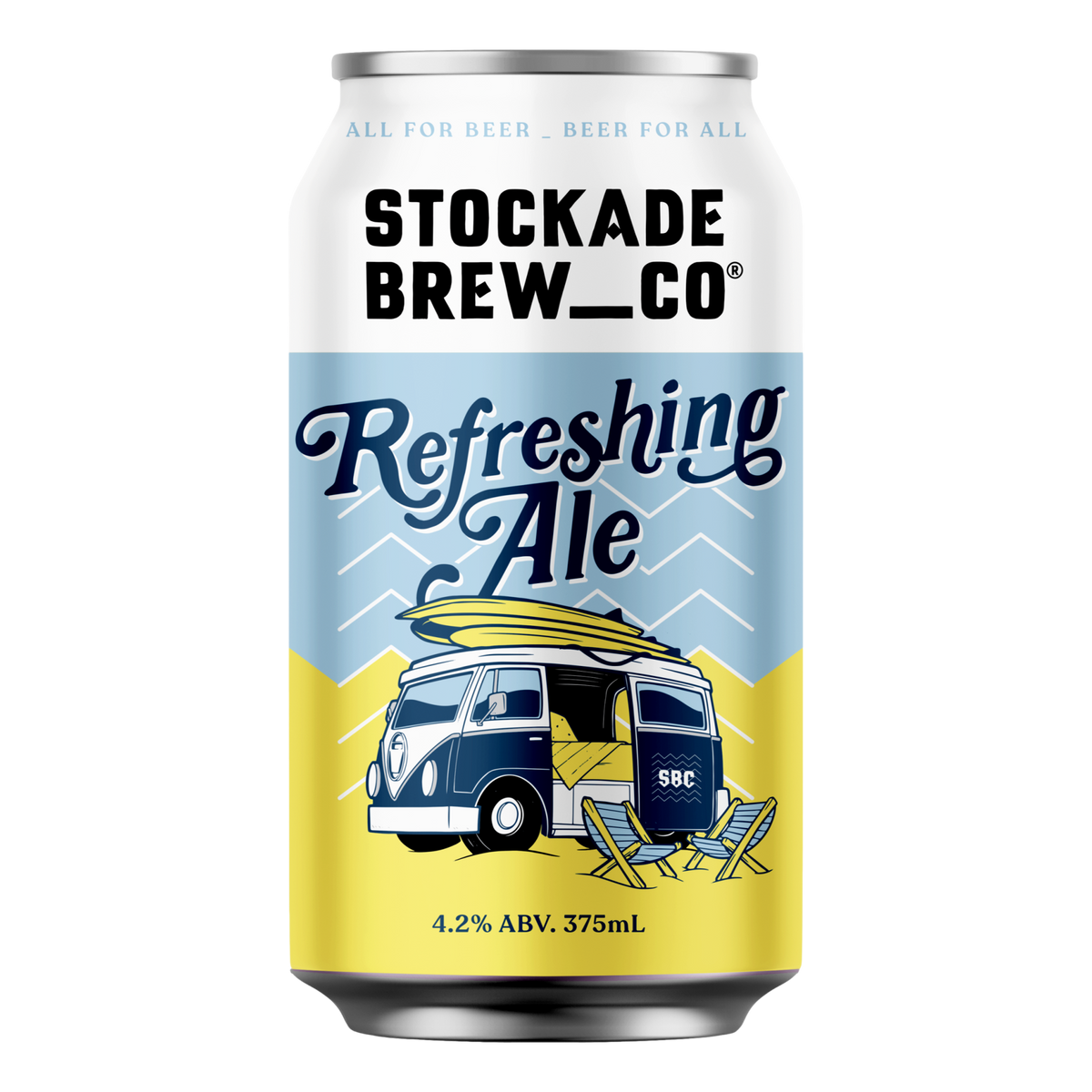 Stockade Refreshing Ale 375ml Can 4 Pack