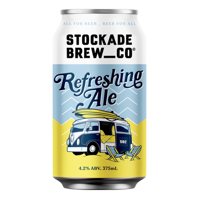 Stockade Refreshing Ale 375ml Can 4 Pack