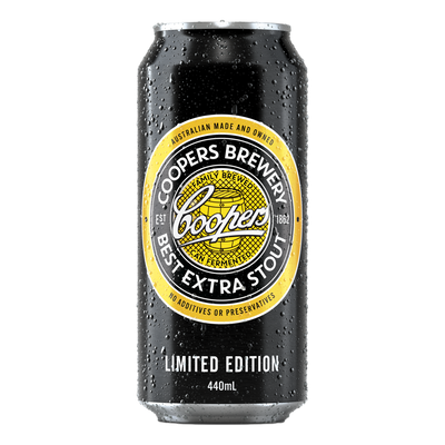 Coopers Best Extra Stout 6.3% 440ml Can 4 Pack - LIMITED EDITION