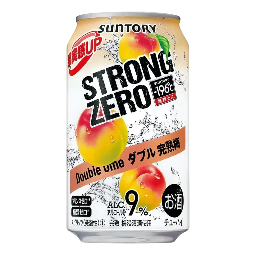 Suntory Strong Zero Double Ume Plum 9% 350ml Can Single