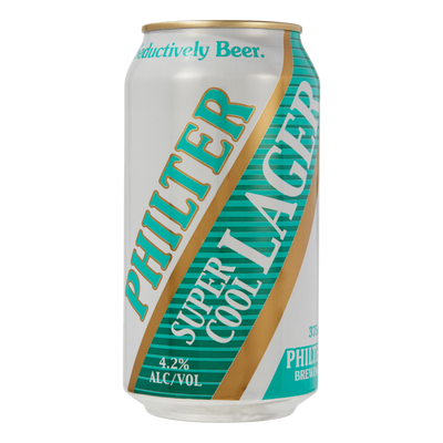 Philter Super Cool Lager 375ml Can 4 Pack