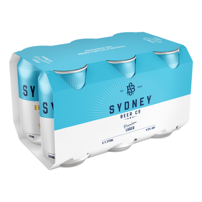 Sydney Beer Co. Lager 375ml Can 6 Pack