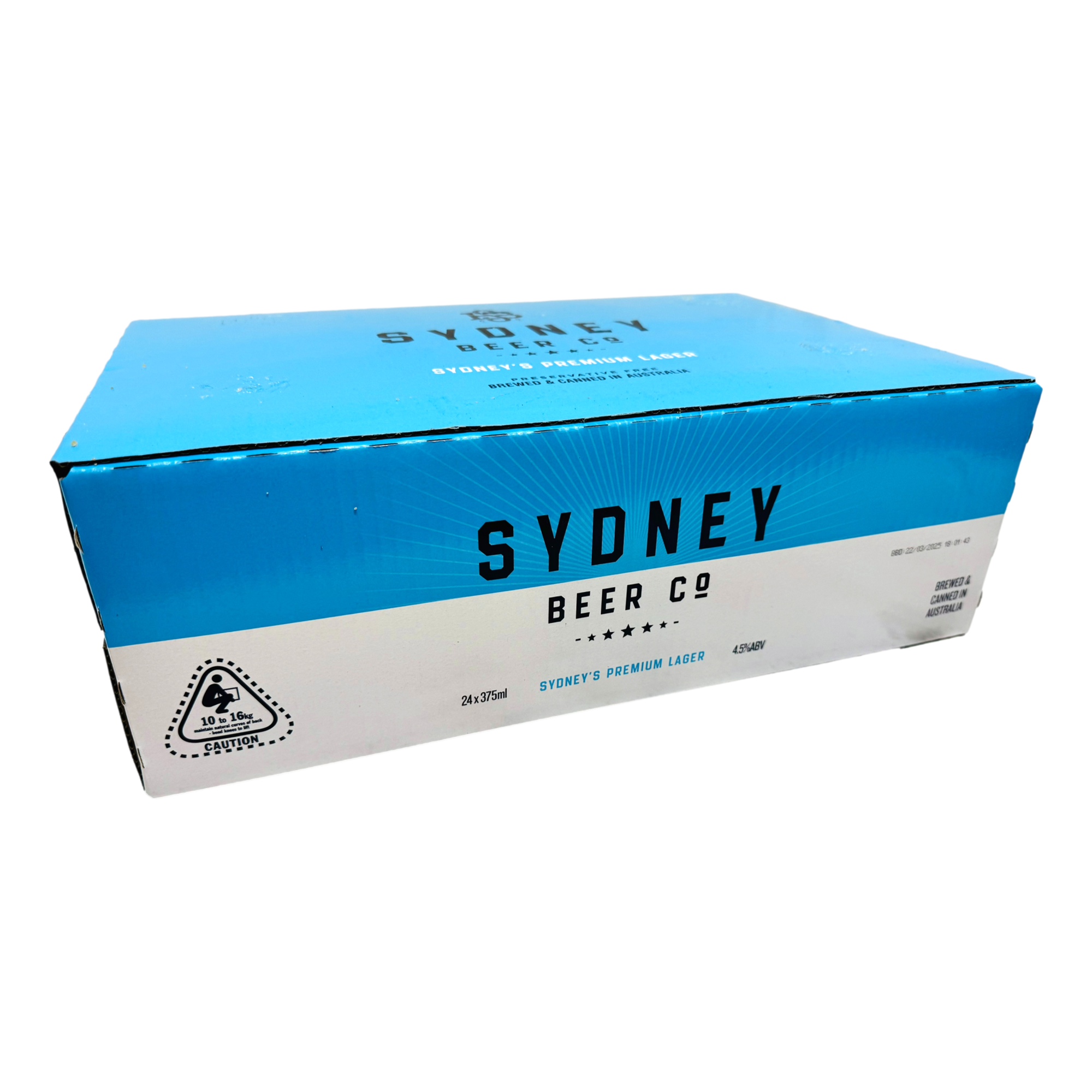 Sydney Beer Co. Lager 375ml Can Case of 24