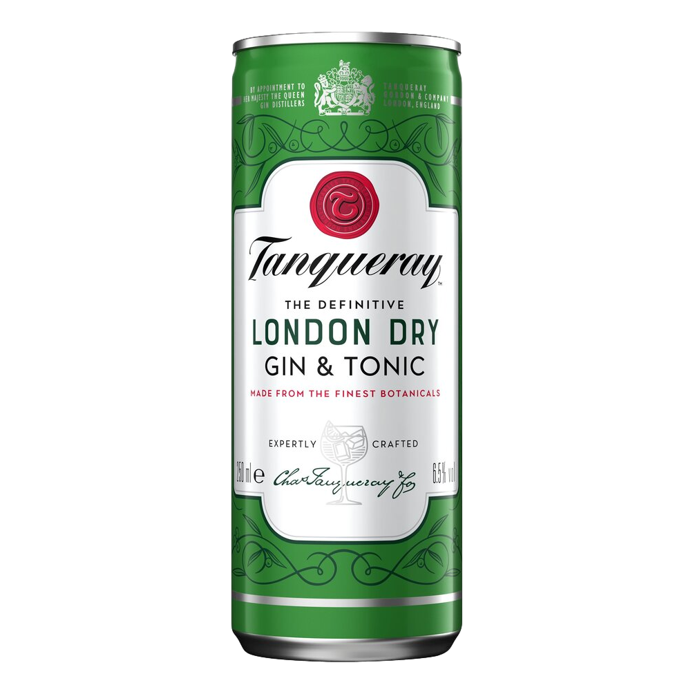 Tanqueray Gin & Tonic 250ml Can Single