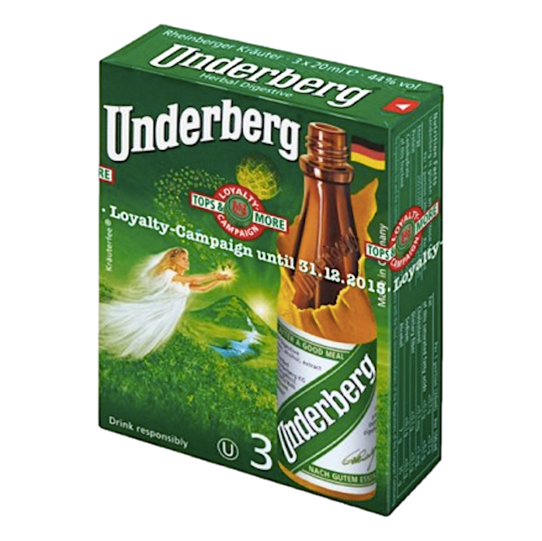 Underberg Bitters 20ml Bottle 3 Pack