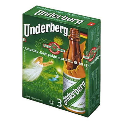 Underberg Bitters 20ml Bottle 3 Pack