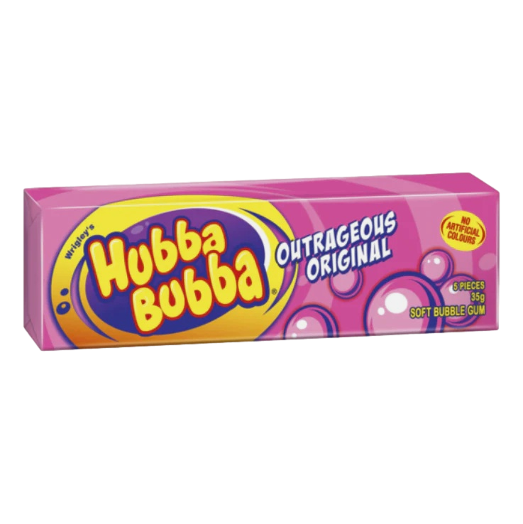 Hubba Bubba Gum Original 35g 5 Pack
