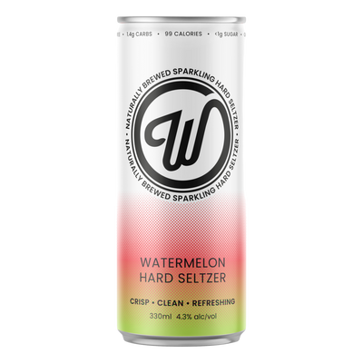 Wayward W Watermelon Hard Seltzer 330ml Can 4 Pack